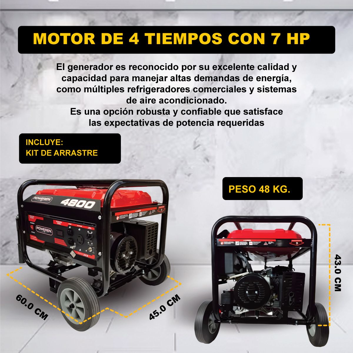 Planta De Luz 4800 Watts - Imagen 3