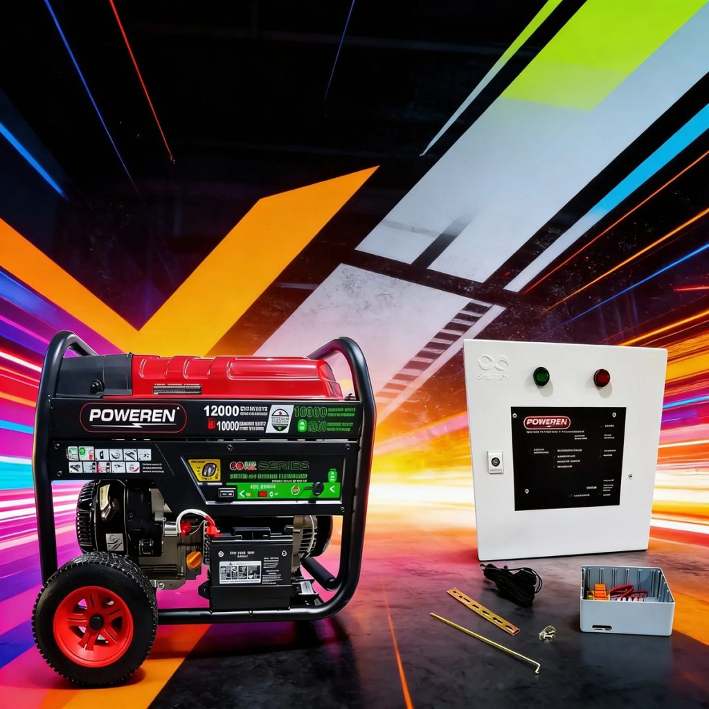 Planta De Luz 12000 Watts de Gas Lp Automática Poweren